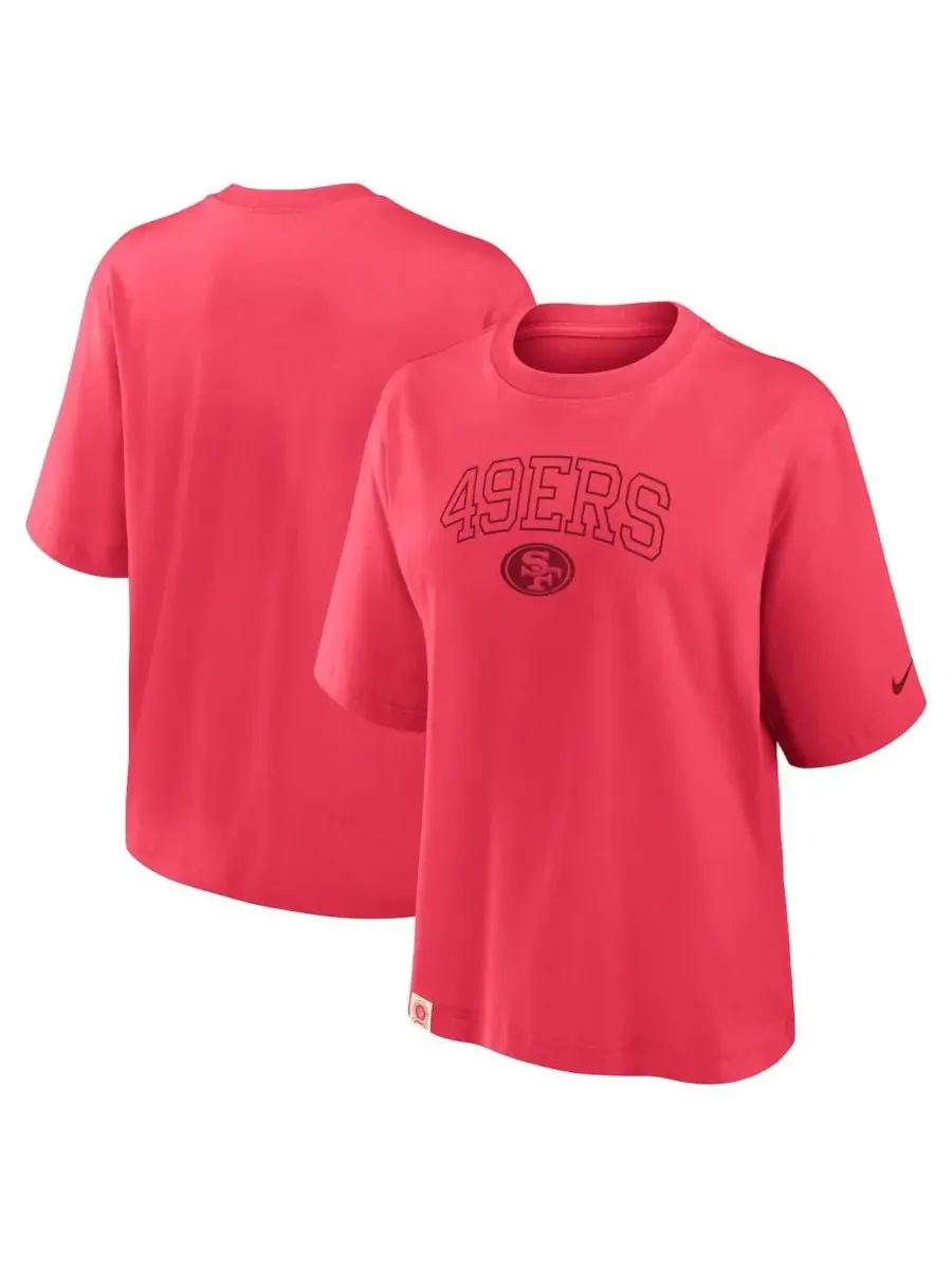 Женская алая футболка San Francisco 49ers Glory Arch свободного кроя Nike — изображение 1 из 5, алый