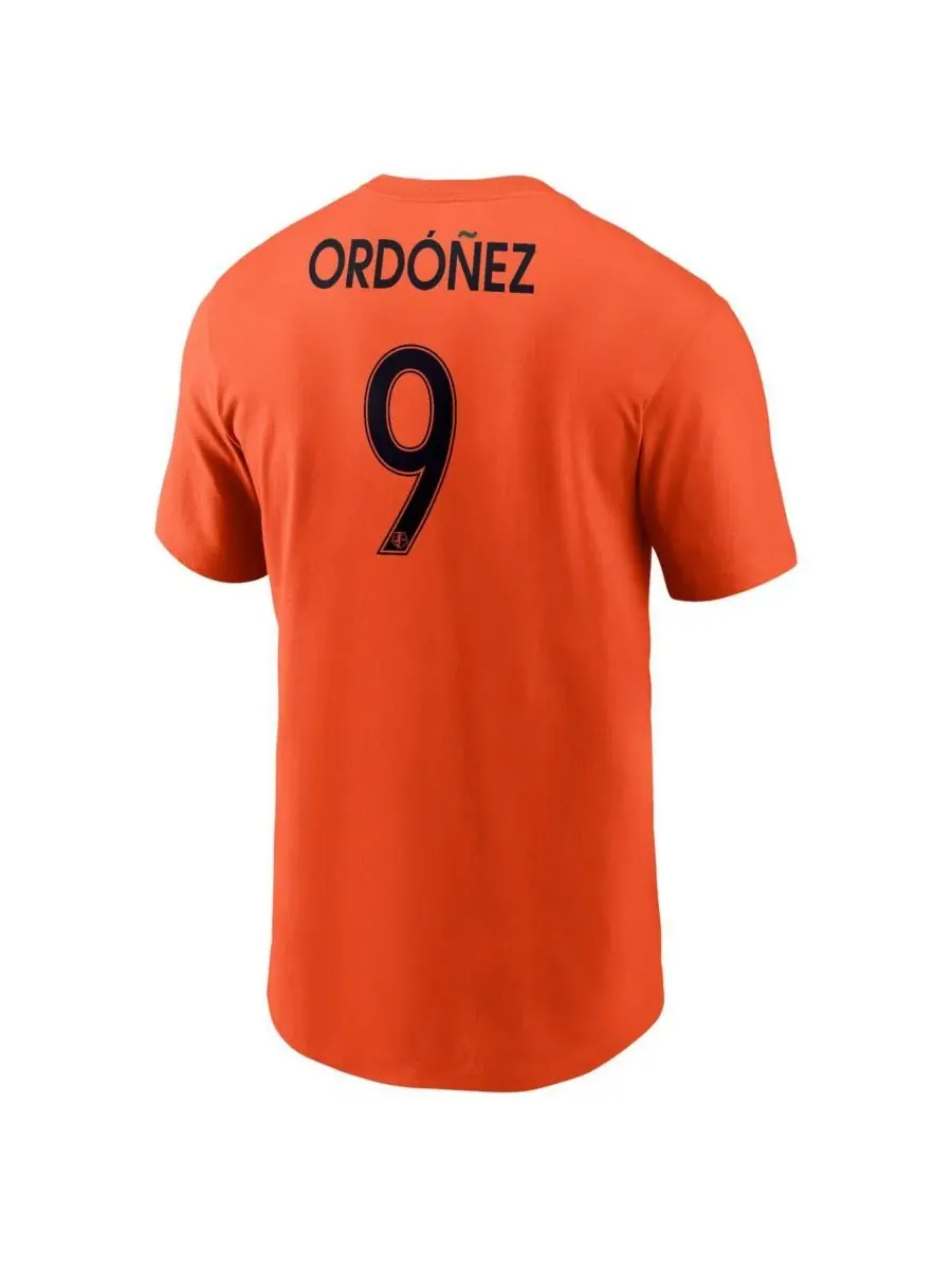 Nike Мужская футболка Diana Ordonez Orange Houston Dash Core с круглым вырезом — изображение 2 из 3, оранжевый