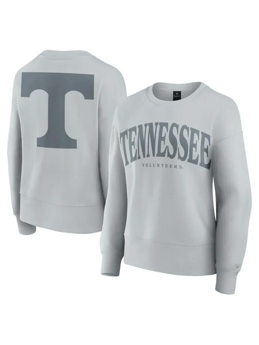 Fanatics Женская серая толстовка-пуловер из флиса "Tennessee Volunteers Supersoft Flow" — изображение 1 из 3, серый