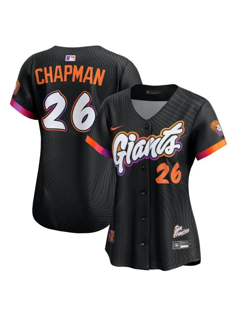 Nike Женская футболка Matt Chapman Anthracite San Francisco Giants 2025 City Connect Limited — изображение 1 из 3, серый