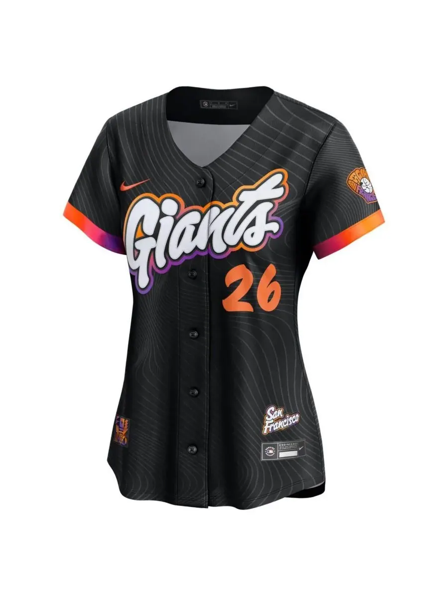 Nike Женская футболка Matt Chapman Anthracite San Francisco Giants 2025 City Connect Limited — изображение 2 из 3, серый