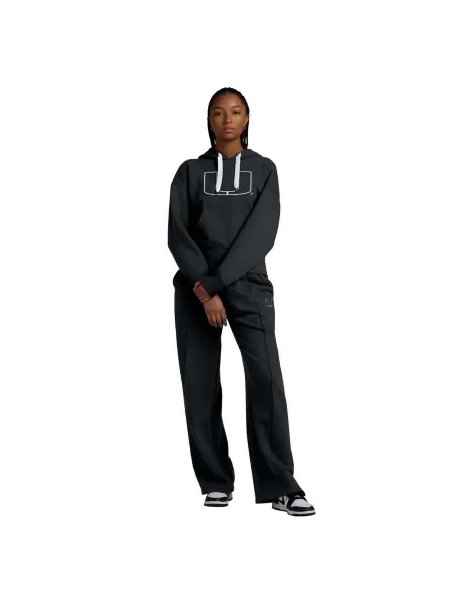 Fanatics Женские черные спортивные штаны Miami Hurricanes Prime из супермягкого флиса с — изображение 2 из 5, черный