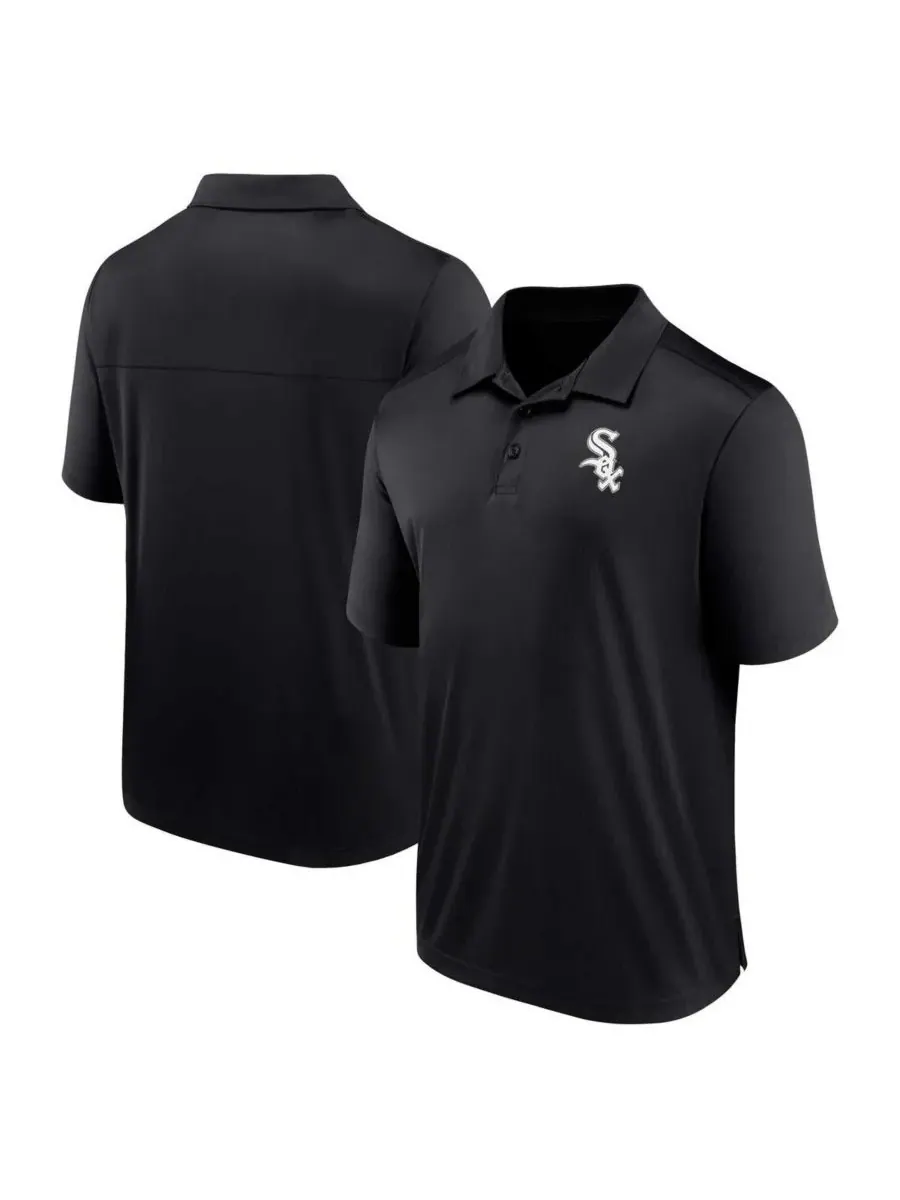 Fanatics Мужская черная рубашка-поло с логотипом Chicago White Sox — изображение 1 из 3, черный