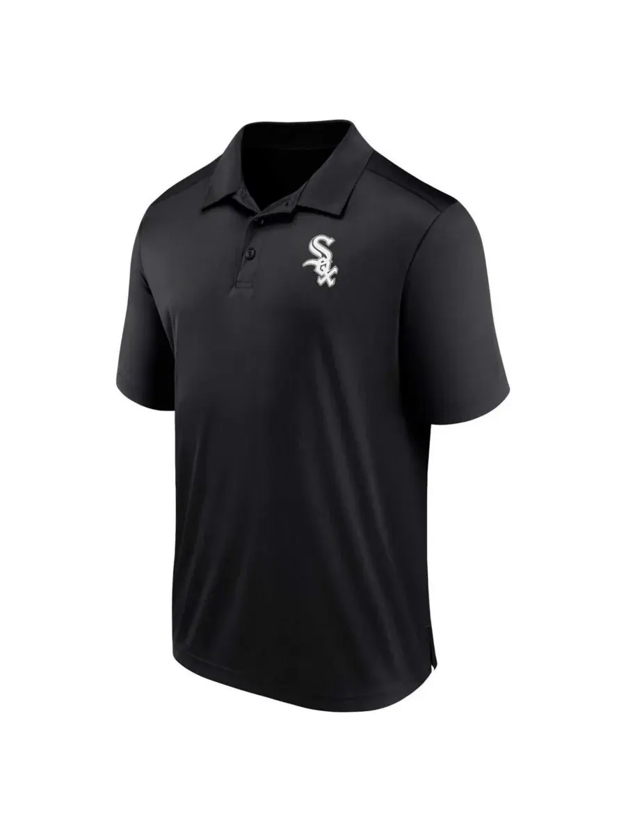 Fanatics Мужская черная рубашка-поло с логотипом Chicago White Sox — изображение 3 из 3, черный