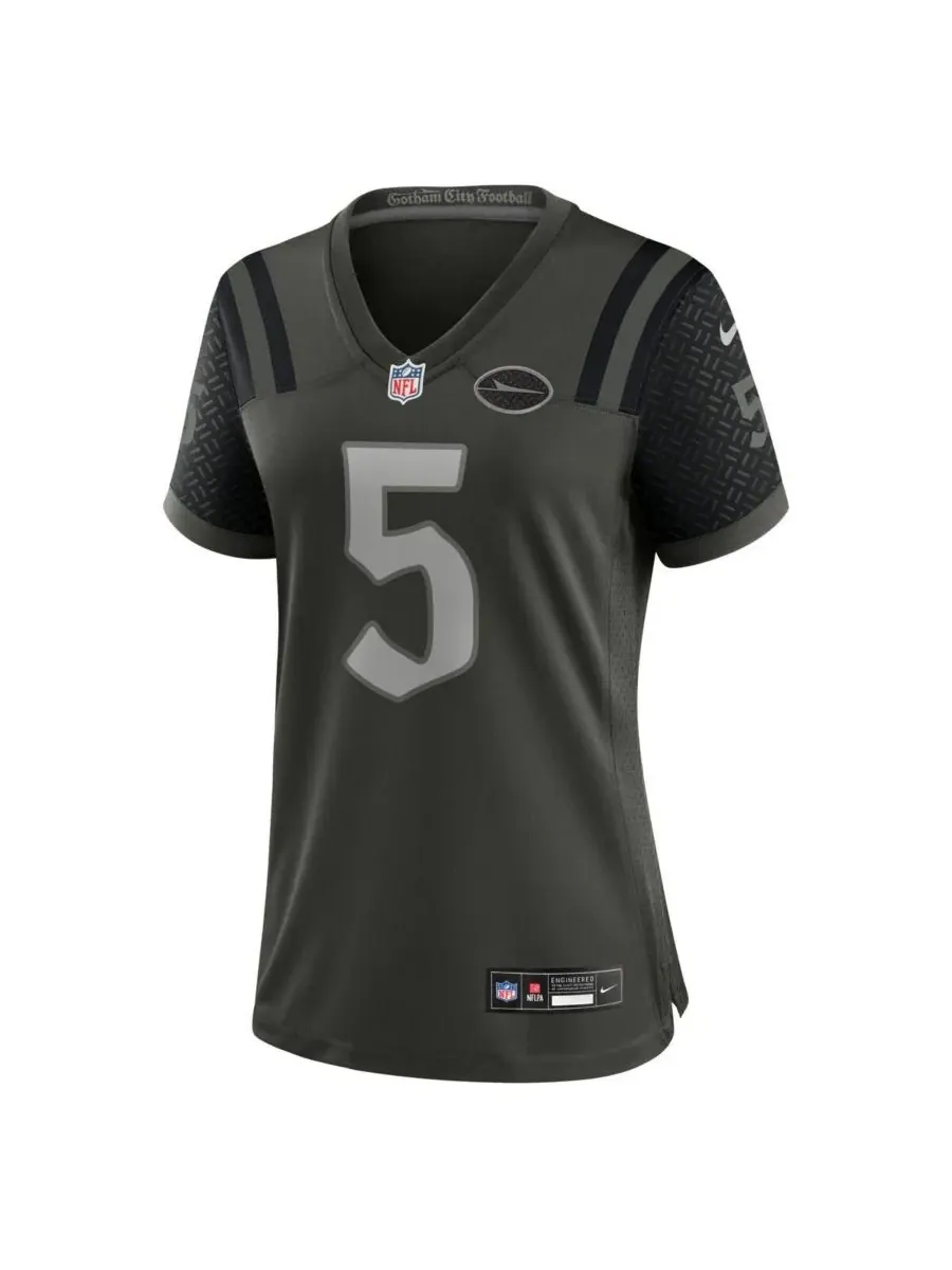 Nike Женская игровая майка Garrett Wilson Gotham Green New York Jets из коллекции Rivalries 2025 — изображение 1 из 2