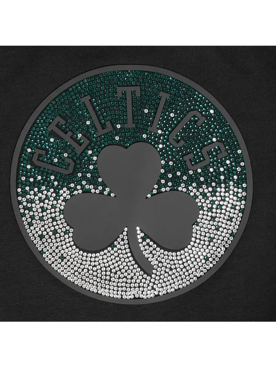 Pro Standard Женская черная укороченная футболка свободного кроя с символикой Boston Celtics — изображение 3 из 5, черный