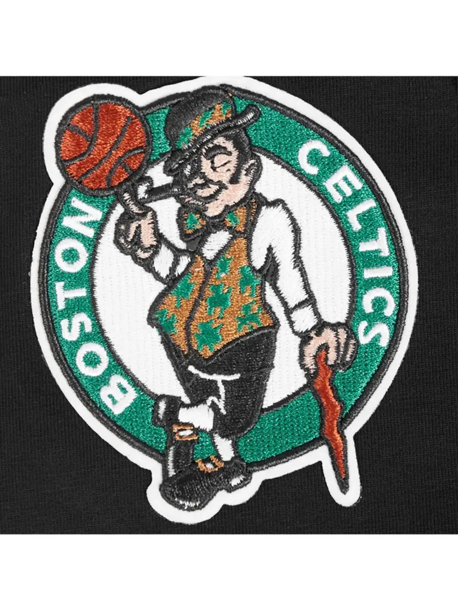 Pro Standard Женская черная укороченная футболка свободного кроя с символикой Boston Celtics — изображение 5 из 5, черный