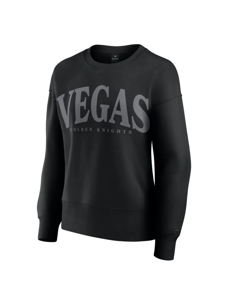 Fanatics Женская черная толстовка с принтом Vegas Golden Knights Elements Flow — изображение 2 из 3, черный