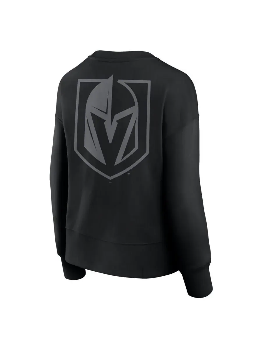 Fanatics Женская черная толстовка с принтом Vegas Golden Knights Elements Flow — изображение 3 из 3, черный