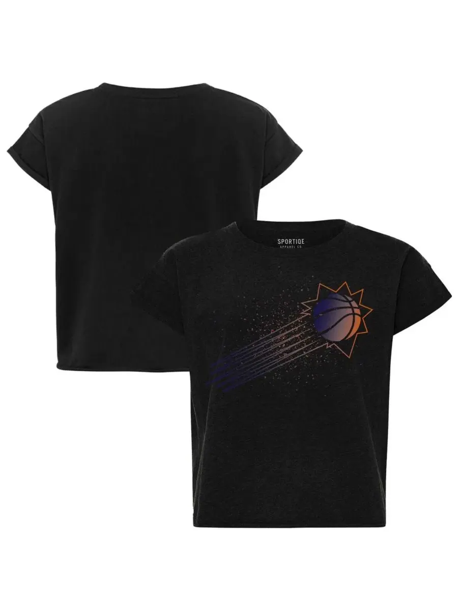 Женская черная укороченная футболка Phoenix Suns из коллекции Genuine Issue Collection Alana — изображение 1 из 3, черный