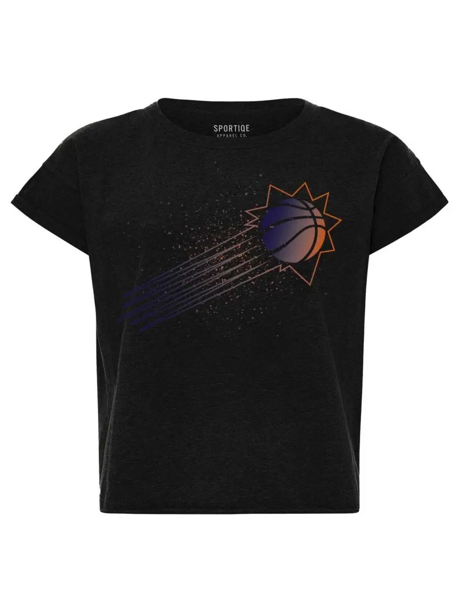 Женская черная укороченная футболка Phoenix Suns из коллекции Genuine Issue Collection Alana — изображение 2 из 3, черный