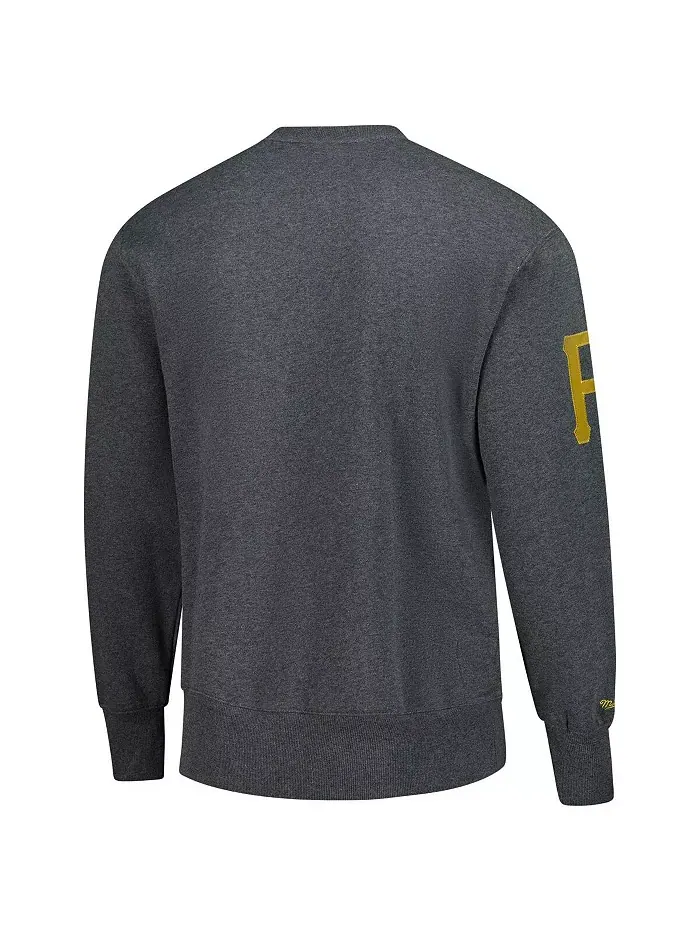 Мужской флисовый свитшот с капюшоном Roberto Clemente Heather Charcoal из коллекции Pittsburgh — изображение 3 из 3