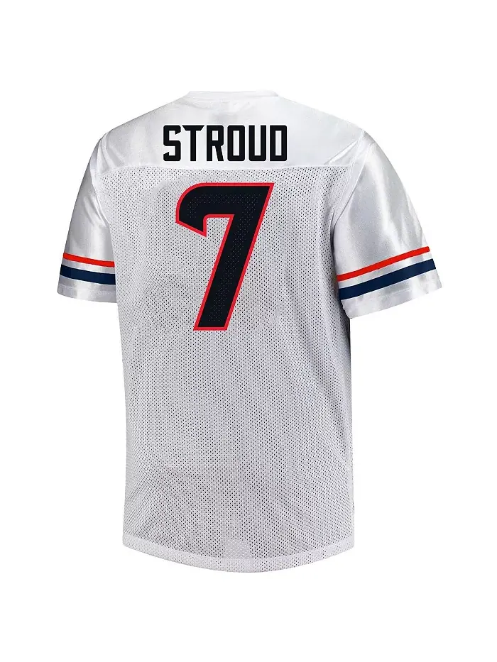 Мужская модная футболка с V-образным вырезом C.J. Stroud Houston Texans Big Tall белого цвета — изображение 3 из 3