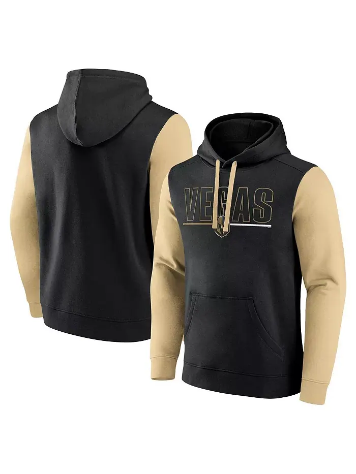 Мужская черная флисовая толстовка с капюшоном Vegas Golden Knights Deliver Logo Athletic