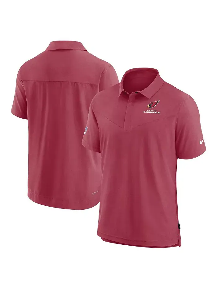 Мужская поло с логотипом Arizona Cardinals Sideline Lockup Performance Nike — изображение 1 из 3