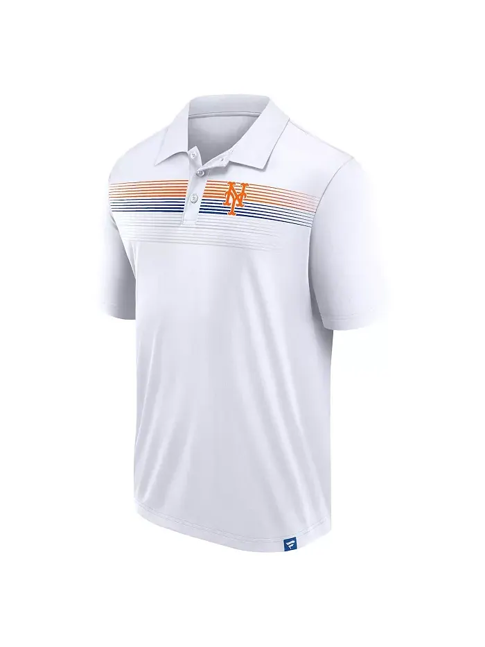 Мужская белая бейсбольная поло New York Mets Big Tall Victory For Us Interlock Fanatics — изображение 3 из 3
