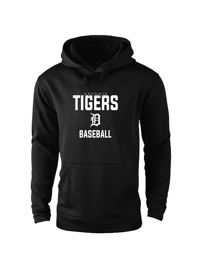 Мужская черная толстовка с капюшоном Champion Detroit Tigers Dunbrooke