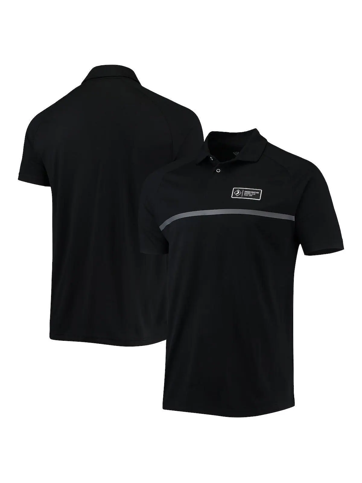 Мужская черная рубашка поло с регланами chicago white sox sector LevelWear — изображение 1 из 1, черный