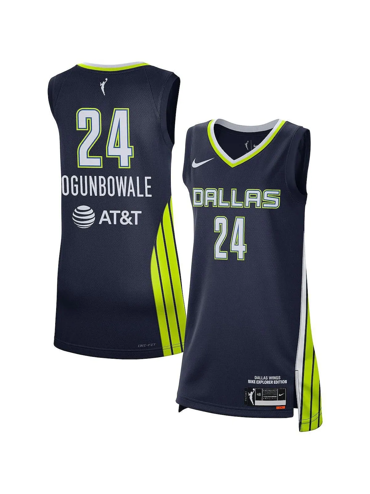 Женское джерси arike ogunbowale navy dallas wings explorer edition Nike — изображение 1 из 3, темно-синий