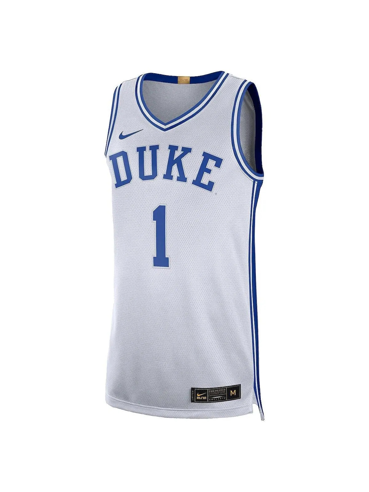 Мужская баскетбольная майка Zion Williamson White Duke Blue Devils Limited Nike — изображение 2 из 3, белый