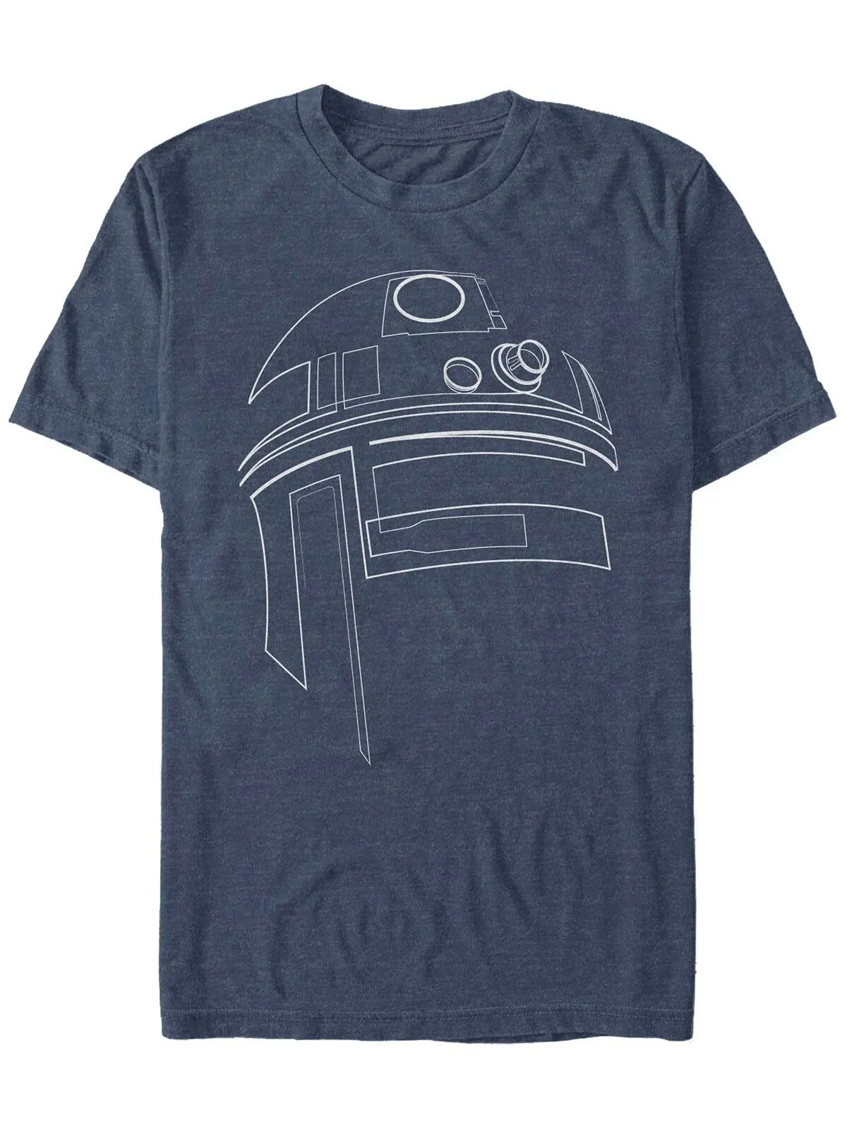Мужская футболка с коротким рукавом Star Wars R2-D2 Outline Fifth Sun — изображение 1 из 1, темно-синий