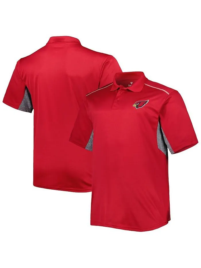 Мужская цветная рубашка-поло Cardinal Arizona Cardinals Big and Tall Team Fanatics — изображение 1 из 3, красный
