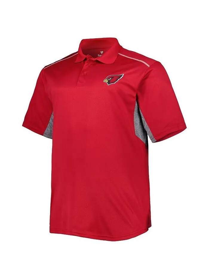 Мужская цветная рубашка-поло Cardinal Arizona Cardinals Big and Tall Team Fanatics — изображение 2 из 3, красный