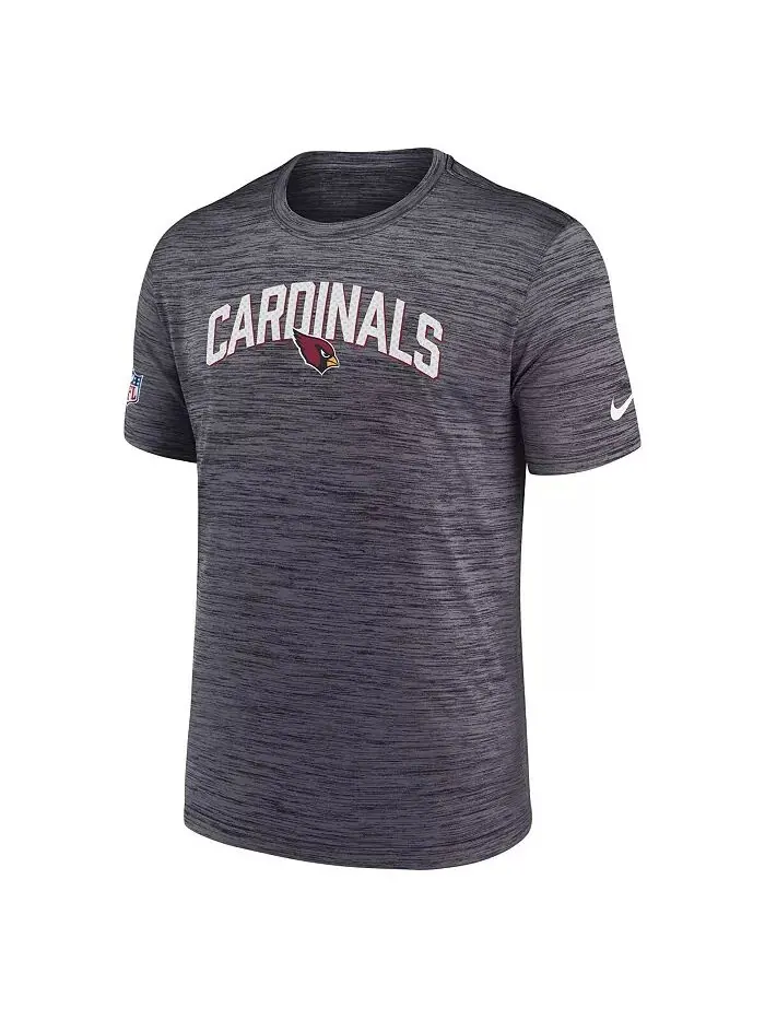 Мужская черная футболка Arizona Cardinals Velocity Athletic Stack Performance Nike — изображение 2 из 2