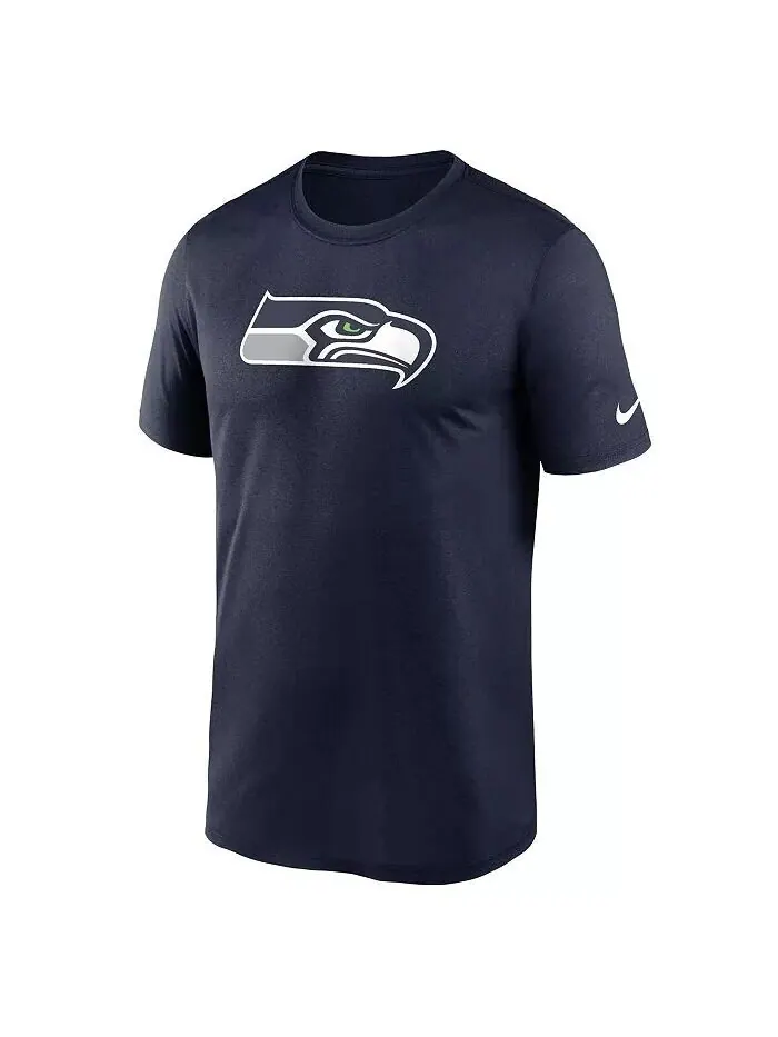 Футболка мужская College Navy Seattle Seahawks Legend Logo Performance Nike — изображение 3 из 3