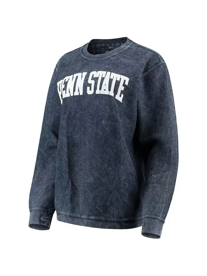 Женская темно-синяя толстовка-пуловер Penn State Nittany Lions Comfy Cord Vintage-Like Wash Basic