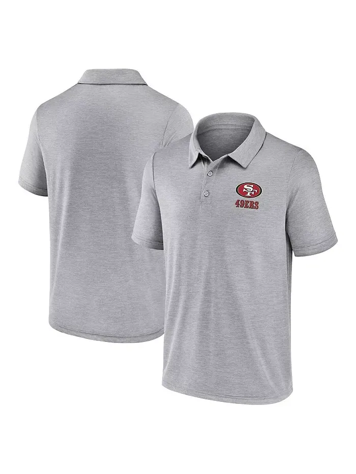 Мужская поло San Francisco 49ers Making Waves серого цвета Fanatics — изображение 1 из 3