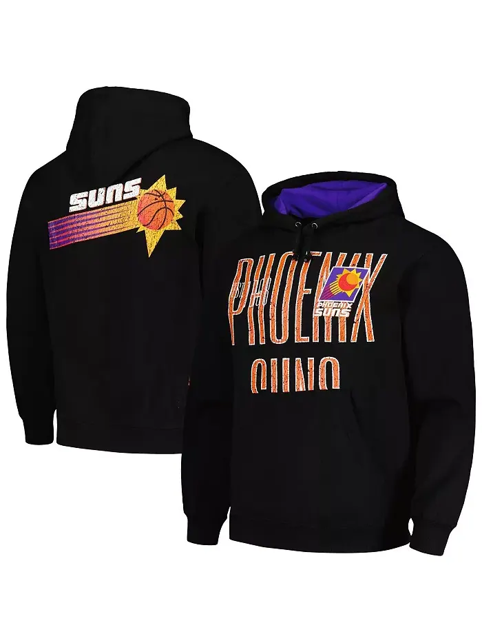 Мужская черная худи Hardwood Classics OG 2.0 Phoenix Suns с эффектом поношенности Mitchell & Ness — изображение 1 из 4
