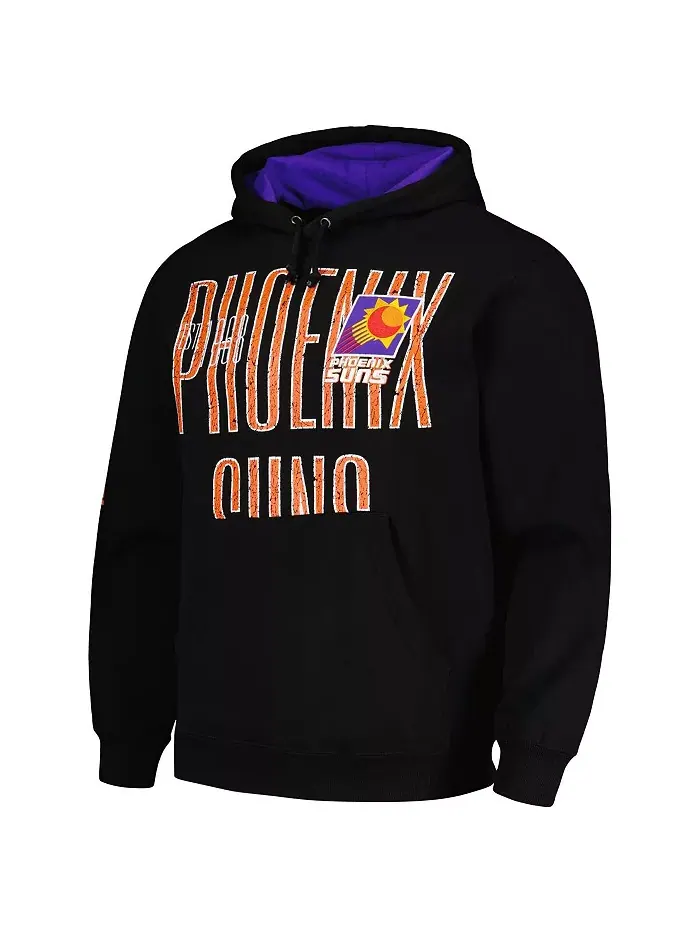 Мужская черная худи Hardwood Classics OG 2.0 Phoenix Suns с эффектом поношенности Mitchell & Ness — изображение 2 из 4