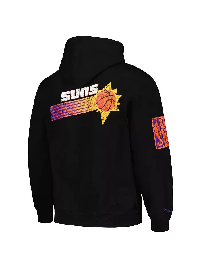Мужская черная худи Hardwood Classics OG 2.0 Phoenix Suns с эффектом поношенности Mitchell & Ness — изображение 3 из 4