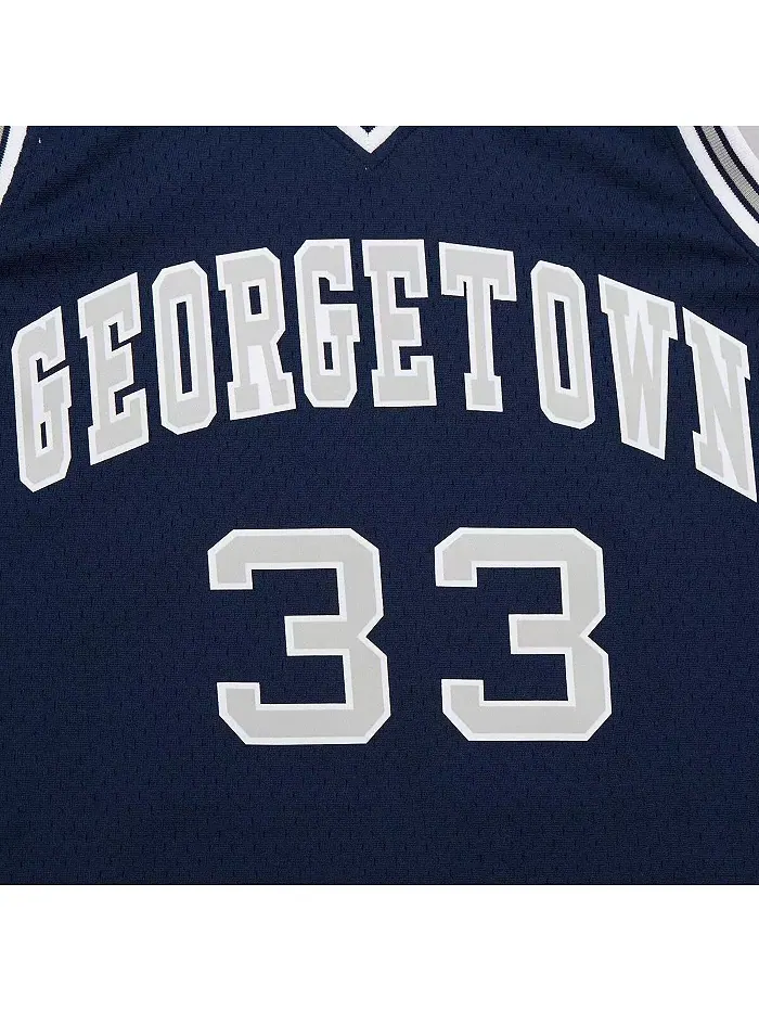 Мужская футболка Patrick Ewing Georgetown Hoyas 1983/84 в синем цвете Mitchell & Ness — изображение 3 из 5