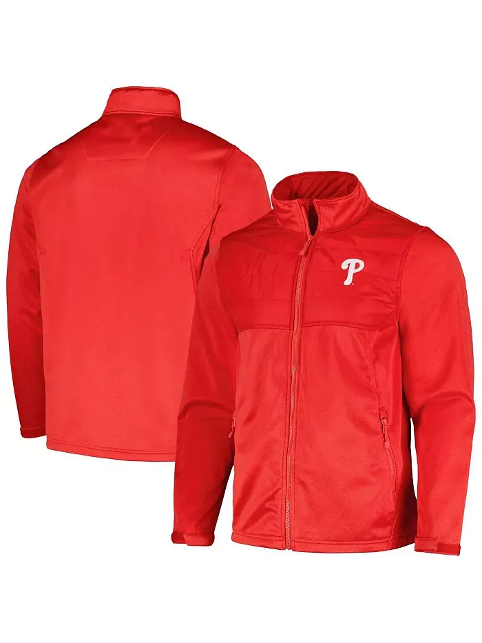 Мужская худи красного цвета Philadelphia Phillies Explorer на молнии Dunbrooke