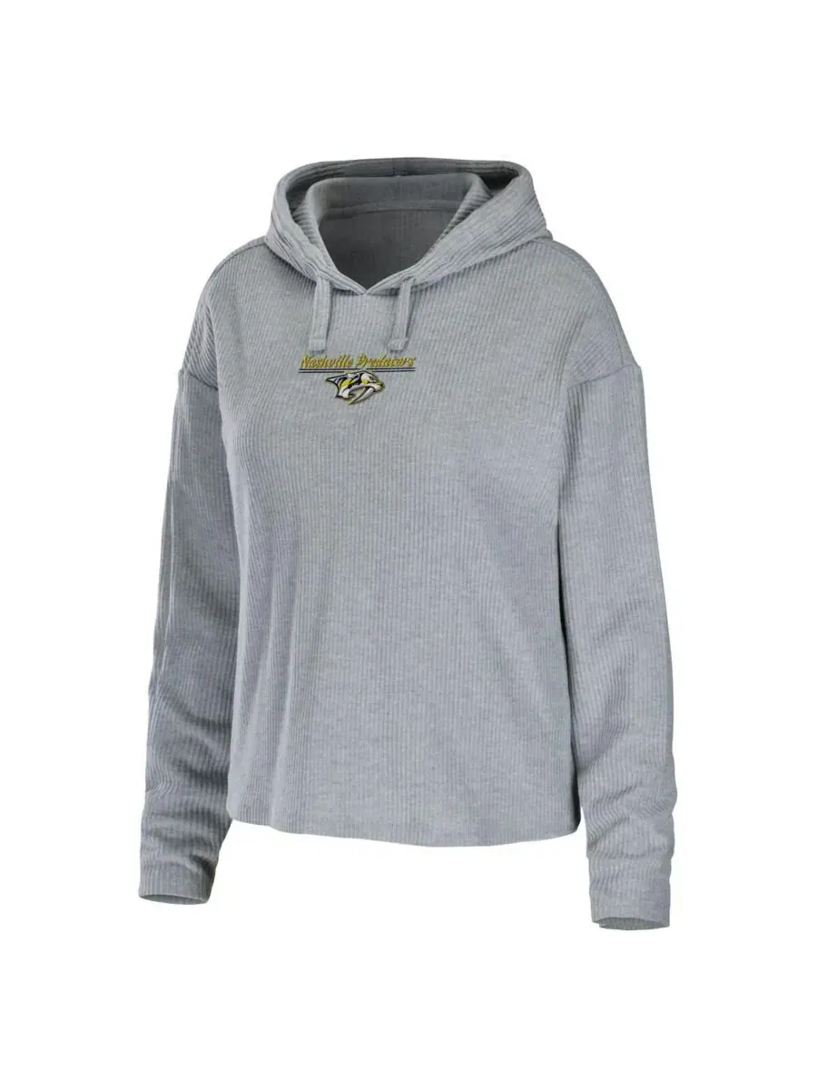WEAR by Erin Andrews Женский пижамный комплект из светло-серого пуловера с логотипом Nashville — изображение 2 из 4, серый