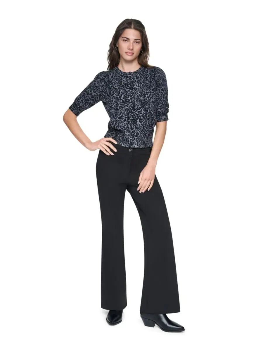 Кардиган женский с принтом, с длинным рукавом DKNY, Moonlit Leopard — изображение 2 из 6