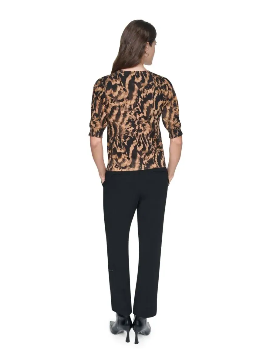 Кардиган женский с принтом, модель Abstract Feather DKNY, Abstract Feather — изображение 5 из 6