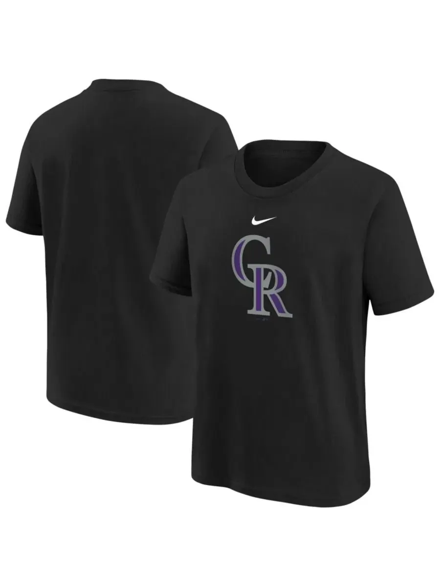 Футболка с принтом Colorado Rockies Nike — изображение 1 из 3, черный