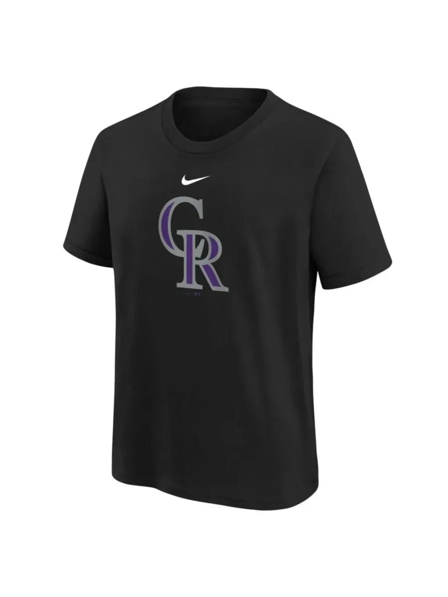 Футболка с принтом Colorado Rockies Nike — изображение 3 из 3, черный