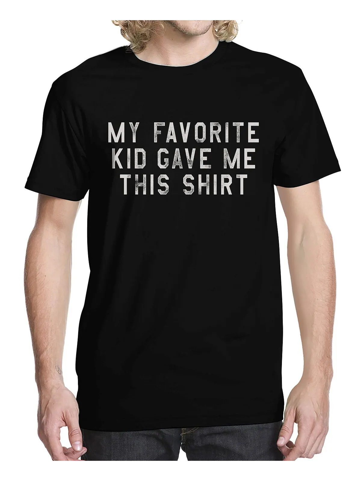 Мужская футболка с рисунком «мой любимый ребенок купил эту футболку» Buzz Shirts