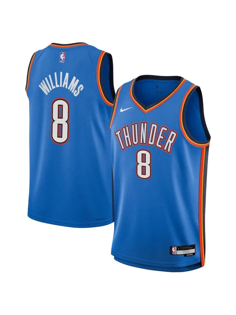 Баскетбольный джерси Nike Swingman Oklahoma City Thunder Jalen Williams, Icon Edition — изображение 1 из 3, синий