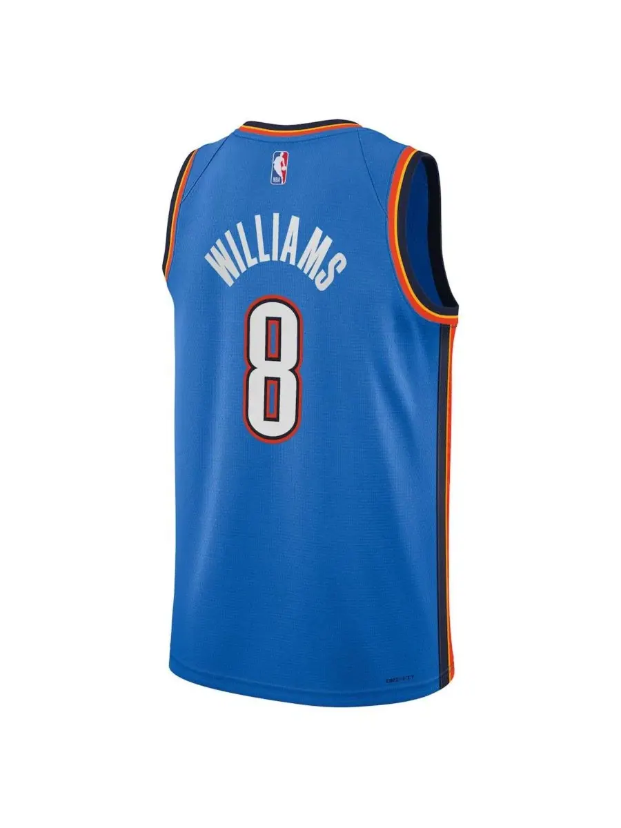 Баскетбольный джерси Nike Swingman Oklahoma City Thunder Jalen Williams, Icon Edition — изображение 3 из 3, синий