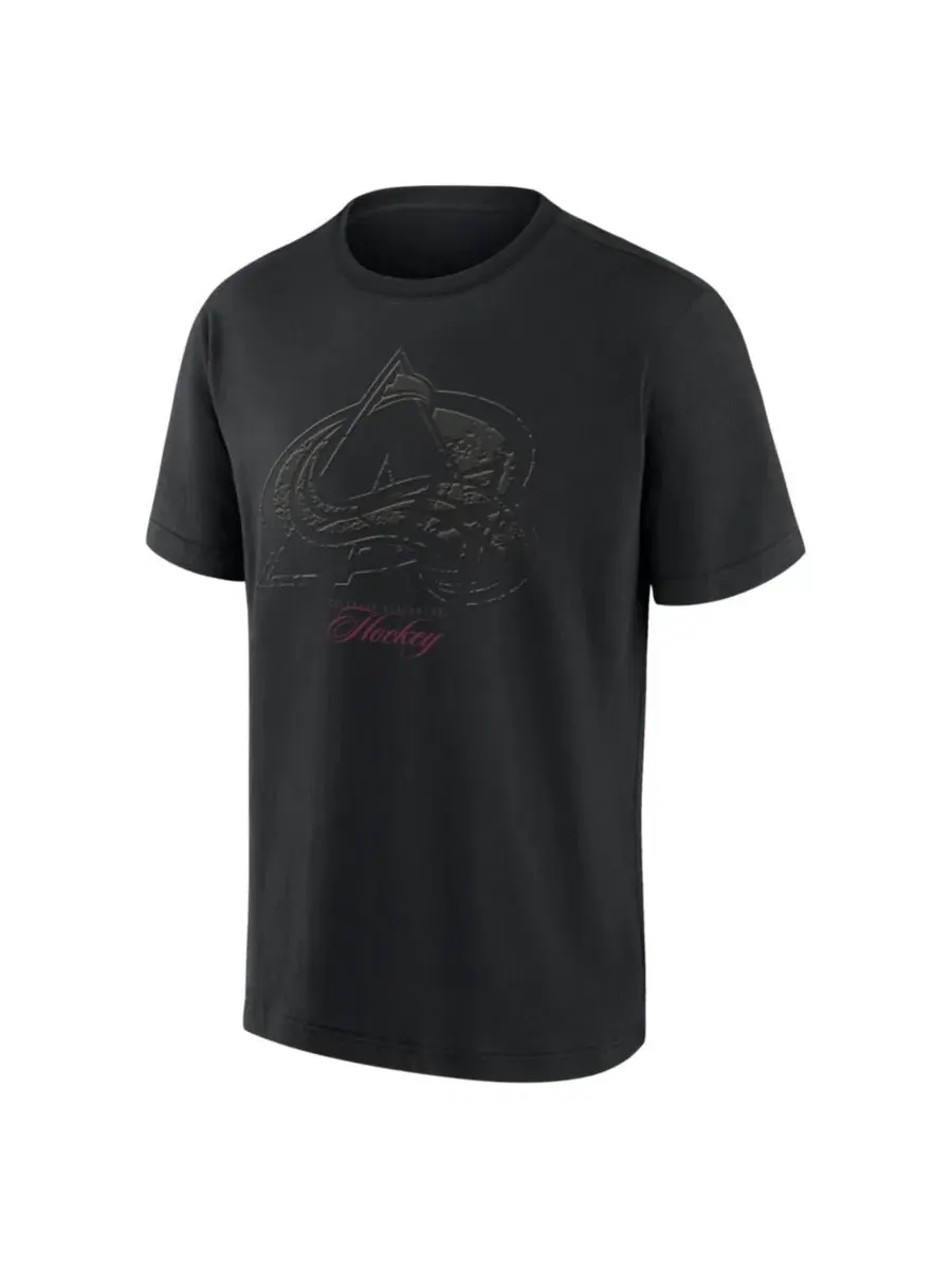 Футболка мужская с длинным рукавом Colorado Avalanche Blackout Heavyweight Fanatics — изображение 2 из 3, черный