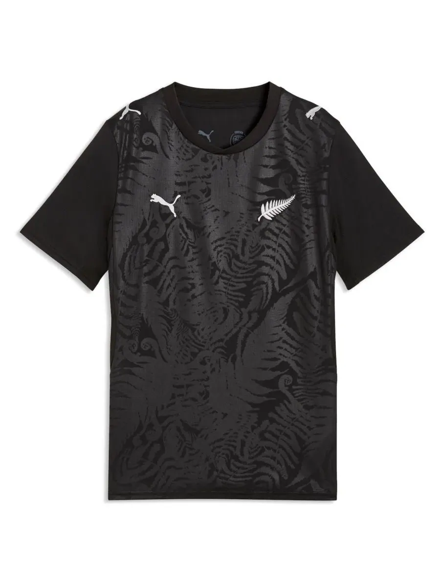 Детская футболка с длинным рукавом New Zealand National Team 2026 Home Replica Jersey Puma — изображение 1 из 2, черный