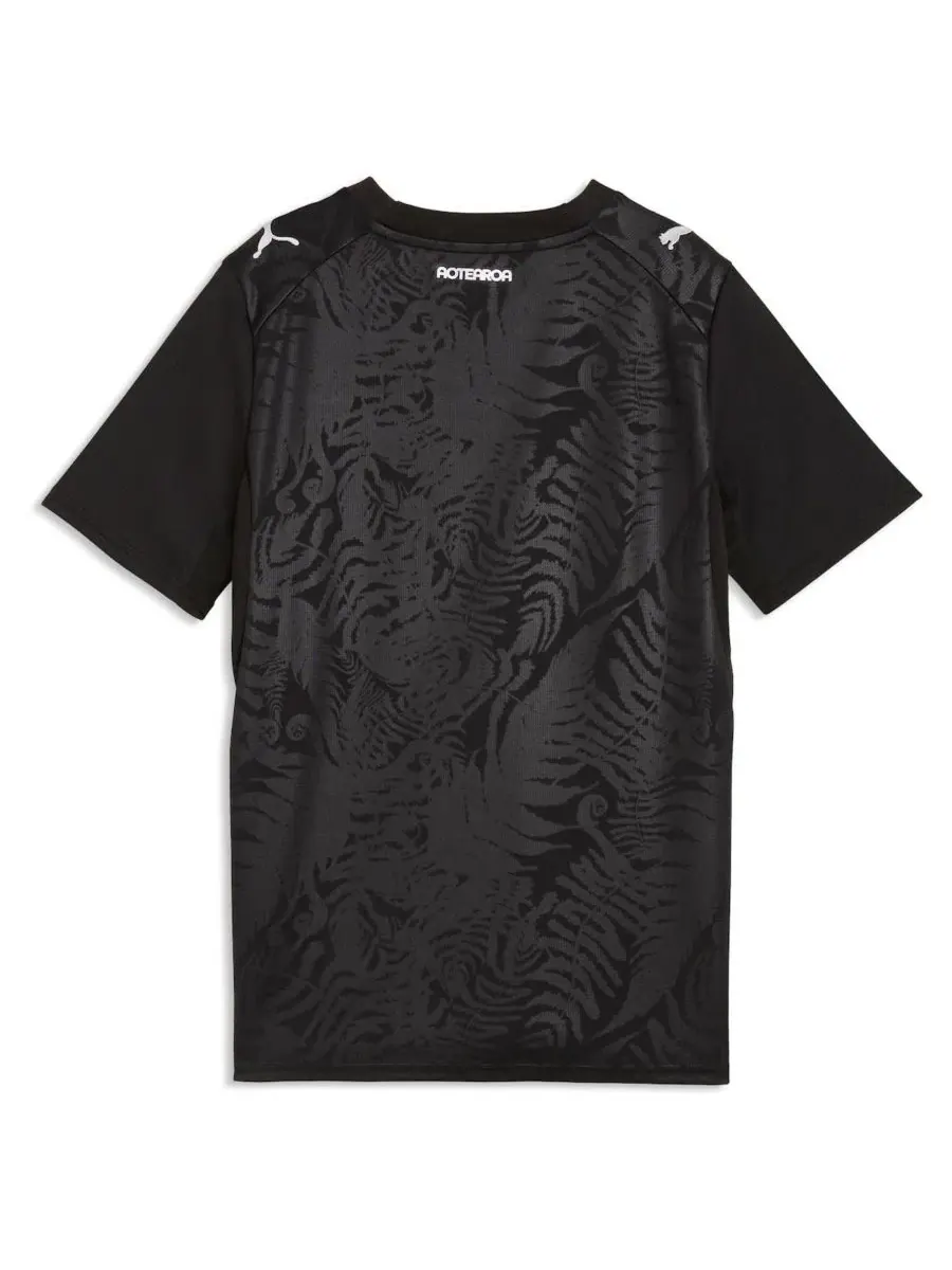 Детская футболка с длинным рукавом New Zealand National Team 2026 Home Replica Jersey Puma — изображение 2 из 2, черный