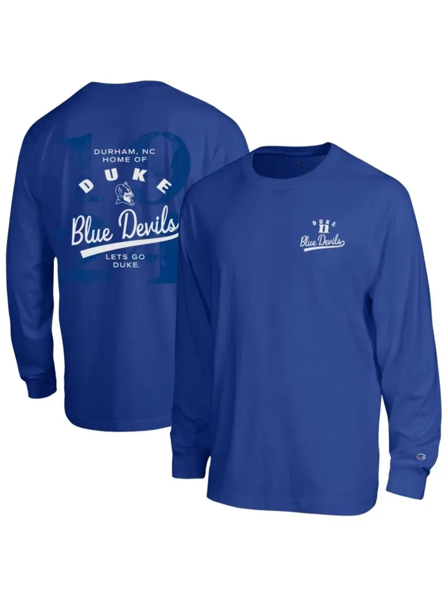 Футболка с длинным рукавом с принтом Duke Blue Devils Laminated All-Star Champion