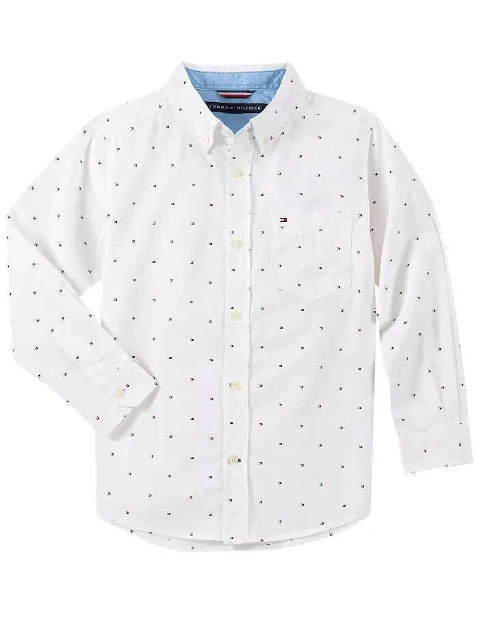 Рубашка на пуговицах с принтом Big Boys Fred Tommy Hilfiger — изображение 2 из 3