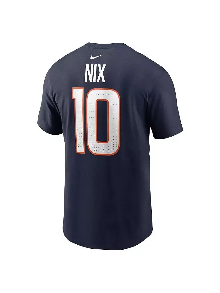 Мужская футболка Bo Nix Navy Denver Broncos 2024 NFL Draft Player Name Number Nike — изображение 3 из 3